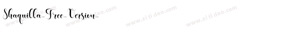 Shaquilla-Free-Version字体转换