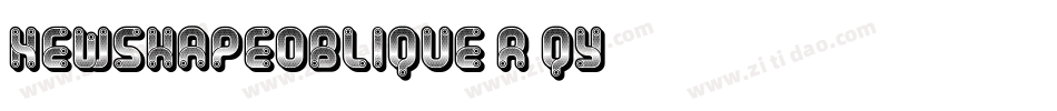 NewShapeOblique-r5qy字体转换