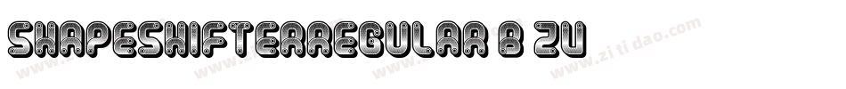 ShapeshifterRegular-B2zV字体转换