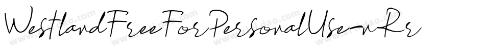 WestlandFreeForPersonalUse-nRrKR字体转换
