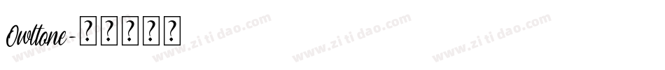Owltone字体转换