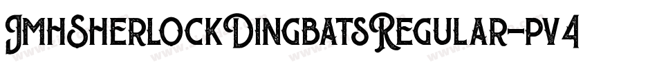 JmhSherlockDingbatsRegular-pv4y字体转换