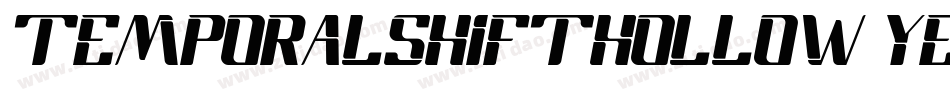TemporalShiftHollow-YEXL字体转换