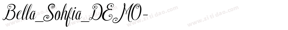 Bella_Sohfia_DEMO字体转换