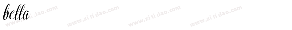 bella字库字体转换