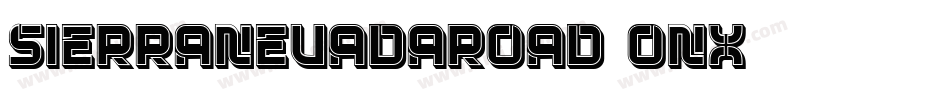 SierraNevadaRoad-3onX字体转换