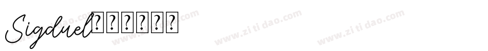 Sigduel字体转换