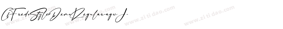 CfFredoStyleDemoRegular-agwJ字体转换