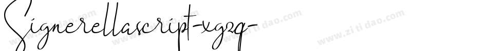 Signerellascript-xgzq字体转换