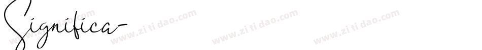 Significa字体转换