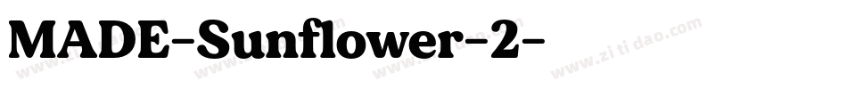 MADE-Sunflower-2字体转换
