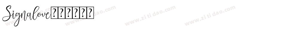 Signalove字体转换