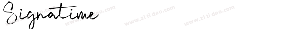 Signatime字体转换
