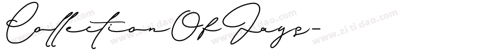 CollectionOfJays字体转换