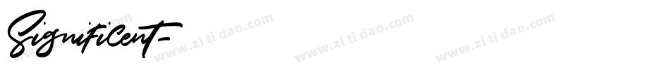 Significent字体转换