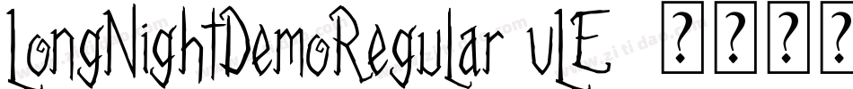LongNightDemoRegular-vLE7字体转换