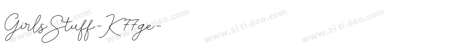 GirlsStuff-K77ge字体转换