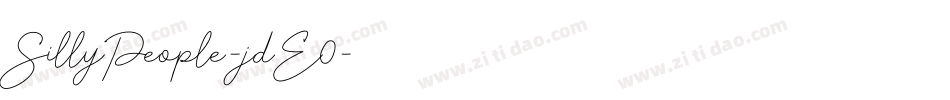 SillyPeople-jdE0字体转换
