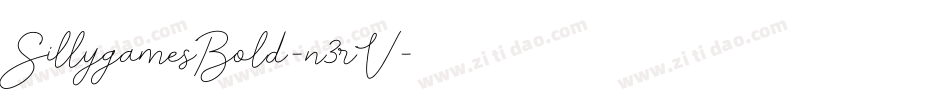 SillygamesBold-n3rV字体转换