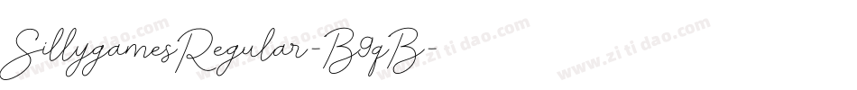 SillygamesRegular-B9qB字体转换