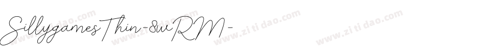 SillygamesThin-8wRM字体转换