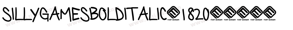 SillygamesBolditalic-1820字体转换