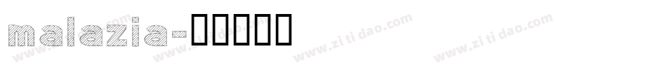 malazia字体转换