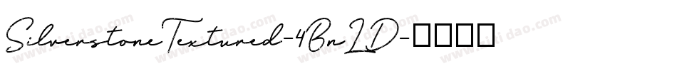 SilverstoneTextured-4BnLD字体转换