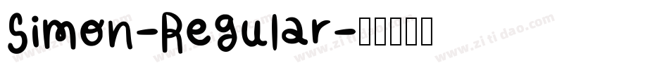 Simon-Regular字体转换