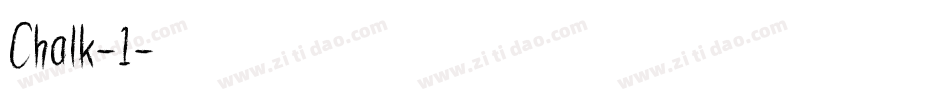Chalk-1字体转换