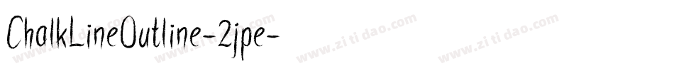 ChalkLineOutline-2jpe字体转换