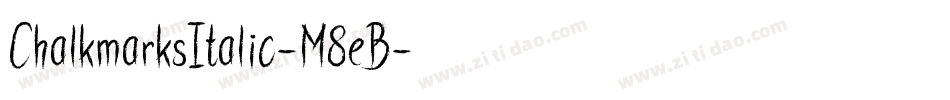 ChalkmarksItalic-M8eB字体转换