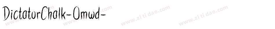 DictatorChalk-Omwd字体转换
