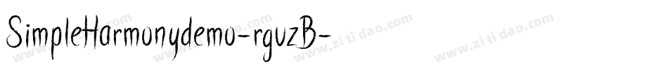 SimpleHarmonydemo-rgvzB字体转换