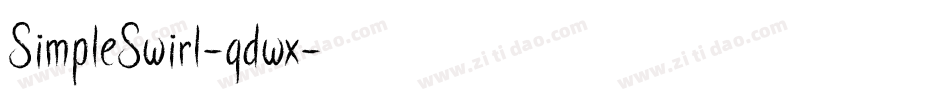 SimpleSwirl-qdwx字体转换