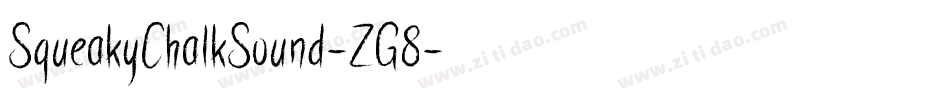SqueakyChalkSound-ZG8字体转换