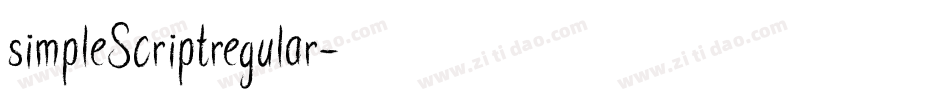 simpleScriptregular字体转换