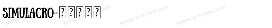 Simulacro字体转换