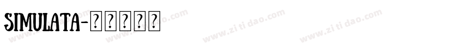 Simulata字体转换
