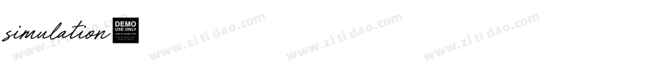 simulation字体转换