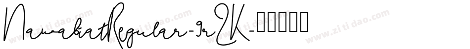 NawabiatRegular-9rZK字体转换