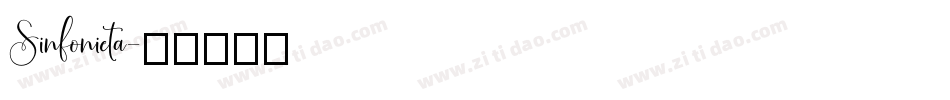 Sinfonieta字体转换