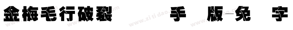 金梅毛行破裂国际码手机版字体转换