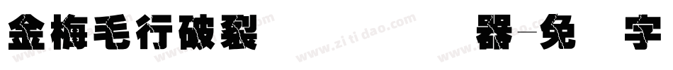 金梅毛行破裂国际码转换器字体转换