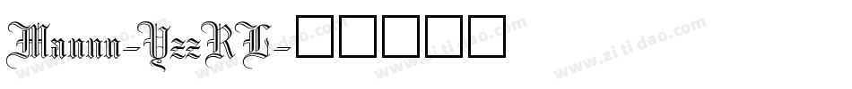 Manun-YzzRL字体转换