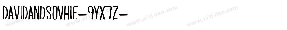 DavidAndSovhie-9YX7Z字体转换