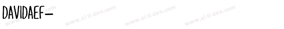 DavidaEF字体转换