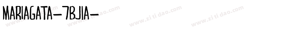 Mariagata-7Bj1A字体转换