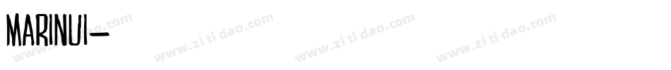 Marinui字体转换