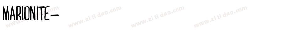 Marionite字体转换